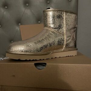 UGG Silver Ankle Boots